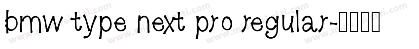 bmw type next pro regular字体转换